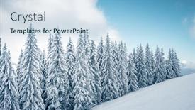  Presentation with earth day - Slide deck having incredible-winter-landscape-with-snowy background and a light blue colored foreground
