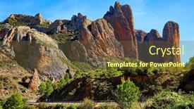  Presentation with rock - Presentation theme featuring incredibly-beautiful-rocks-part background and a  colored foreground