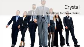  Presentation with walking - Presentation having increment - businesspeople group walking isolated background and a white colored foreground