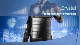  Presentation with strategy - Presentation theme with increment - drawing his progress strategy mixed background and a  colored foreground