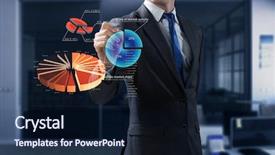  Presentation with increment - Audience pleasing PPT theme consisting of increment - drawing his progress strategy mixed backdrop and a  colored foreground