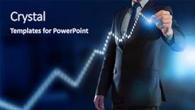  Presentation with increment - Presentation theme featuring increment - drawing his progress strategy background and a  colored foreground