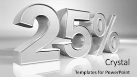  Presentation with increment - Slides featuring increment - percentage - 25 discount background and a light gray colored foreground