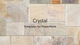  Presentation with wall - Presentation design with incrustations - stony wall block closeup background background and a  colored foreground