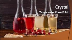 Presentation with infusion - Audience pleasing theme consisting of infusion sets - berry tincture on table backdrop and a wine colored foreground