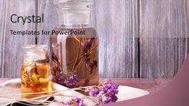  Presentation with table napkin - Cool new presentation design with siberian husky dog near the gift box colorful balls and christmas tree backdrop and a light gray colored foreground.