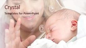  Presentation with incubator baby - Cool new presentation theme with incubator - newborn baby boy sleeping backdrop and a lemonade colored foreground