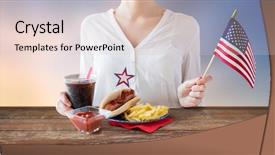  Presentation with republic day - PPT theme having independence day celebration patriotism background and a lemonade colored foreground