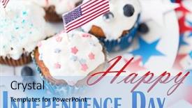  Presentation with republic day - Cool new PPT layouts with independence day celebration patriotism backdrop and a light blue colored foreground