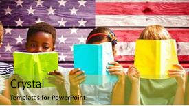  Presentation with indian independence day - Audience pleasing theme consisting of independence day graphic against composite backdrop and a yellow colored foreground