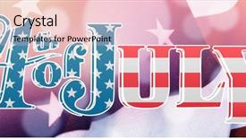  Presentation with independence day - Amazing theme having independence day graphic against full backdrop and a lemonade colored foreground