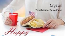  Presentation with 4th july - Slide deck having independence day patriotism and holidays background and a lemonade colored foreground