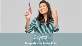  Presentation with america flag - Theme enhanced with independence-day-patriotism-and-national background and a seafoam green colored foreground