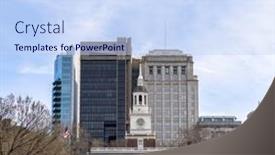  Presentation with philadelphia - Beautiful slides featuring independence-hall-in-philadelphia-pennsylvania backdrop and a sky blue colored foreground