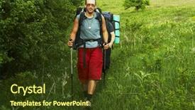  Presentation with road - Colorful slides enhanced with independence movement - men going along road backdrop and a  colored foreground