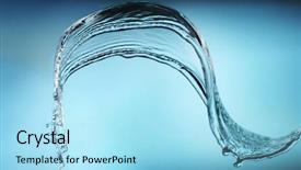  Presentation with pure splash water - PPT theme featuring independence movement - splash of water background and a  colored foreground