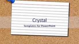  Presentation with index card - Audience pleasing presentation theme consisting of index card thumb tacked backdrop and a sky blue colored foreground