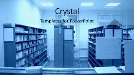  Presentation with index card - Audience pleasing slides consisting of index cards - establishment card file backdrop and a light blue colored foreground