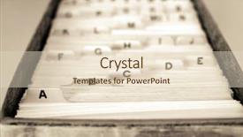  Presentation with business cards - Colorful presentation design enhanced with index cards for business school backdrop and a lemonade colored foreground