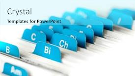  Presentation with business cards - Slides enhanced with index-cards-organized-for-business background and a arctic colored foreground