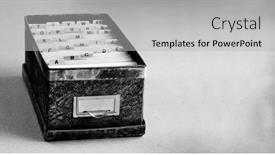  Presentation with letter - Theme enhanced with index-cards-organized background and a light gray colored foreground