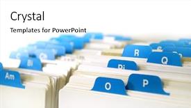  Presentation with letter - Beautiful PPT layouts featuring index cards organized backdrop and a white colored foreground