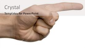  Presentation with direction - Audience pleasing PPT theme consisting of index-finger-pointing-direction backdrop and a lemonade colored foreground