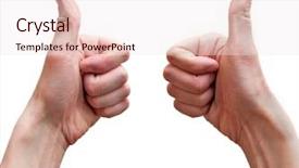  Presentation with black women arm - Cool new PPT layouts with index finger ring finger - arm cool backdrop and a  colored foreground