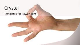  Presentation with arm anatomy - PPT layouts having index finger ring finger - arm background and a  colored foreground