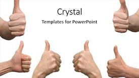  Presentation with black women arm - Slides with index finger ring finger - arm background and a white colored foreground