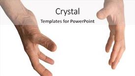  Presentation with black women arm - Audience pleasing presentation theme consisting of index finger ring finger - arm backdrop and a sky blue colored foreground