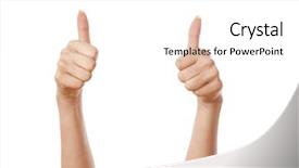  Presentation with helping others two hands woman - Slide deck having fresh roast wild pink salmon meat fillet with greek goat cheese black olives and raw lemon slices on plate isolated over white background background and a white colored foreground