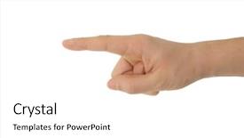  Presentation with clipping - Theme having index finger ring finger - photo of isolated hand background and a  colored foreground