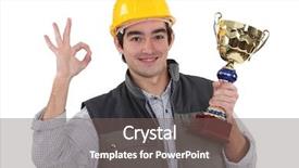  Presentation with sport drink - Slides enhanced with index finger ring finger - worker with sports drink background and a gray colored foreground