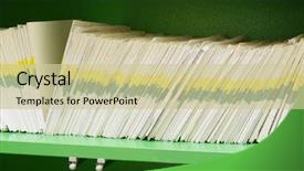  Presentation with index card - Cool new theme with index in a clinic registry backdrop and a soft green colored foreground