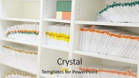  Presentation with index card - Cool new slide deck with index in a clinic registry backdrop and a soft green colored foreground