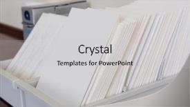  Presentation with index card - Slide set enhanced with index in a clinic registry background and a  colored foreground