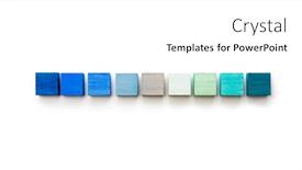  Presentation with abstract blue white - Audience pleasing PPT layouts consisting of index menu or cover abstract back ground consisting of colored wooden blocks on natural white background with highlight on upper left blue light blue to grey backdrop and a white colored foreground
