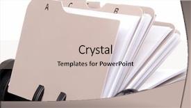  Presentation with index card - Cool new presentation with index tabs - closeup of revolving name card backdrop and a soft green colored foreground