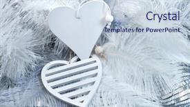  Presentation with heart - PPT theme with festival lights india - christmas heart valentine's day background and a  colored foreground