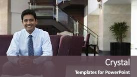  Presentation with lobby - Theme having india - portrait of happy young businessman background and a dark gray colored foreground