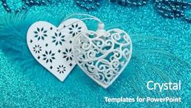  Presentation with white christmas - Audience pleasing slide deck consisting of festival lights india - white christmas heart valentine's day backdrop and a  colored foreground