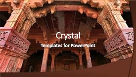  Presentation with mughal - Slide set having india built by the great background and a tawny brown colored foreground