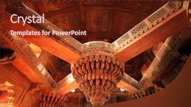  Presentation with mughal - Amazing presentation theme having india built by the great backdrop and a tawny brown colored foreground