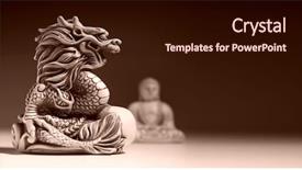  Presentation with dragon - PPT layouts featuring india china - antique stone chinese dragon background and a wine colored foreground