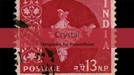  Presentation with south asia - Audience pleasing presentation theme consisting of india-circa-1957-a-stamp backdrop and a red colored foreground