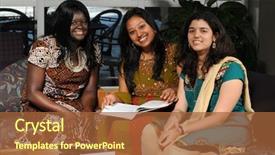  Presentation with ethnic group - Audience pleasing theme consisting of india cloth - group of college students dressed backdrop and a  colored foreground