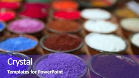  Presentation with powder - Amazing PPT layouts having green apple glass of juice backdrop and a blonde colored foreground