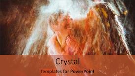 Presentation with holi - PPT layouts having india custom - happy young pair in paints background and a  colored foreground