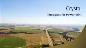  Presentation with sugar cane - Presentation design consisting of india farmer - sugar cane field in brazil background and a sky blue colored foreground